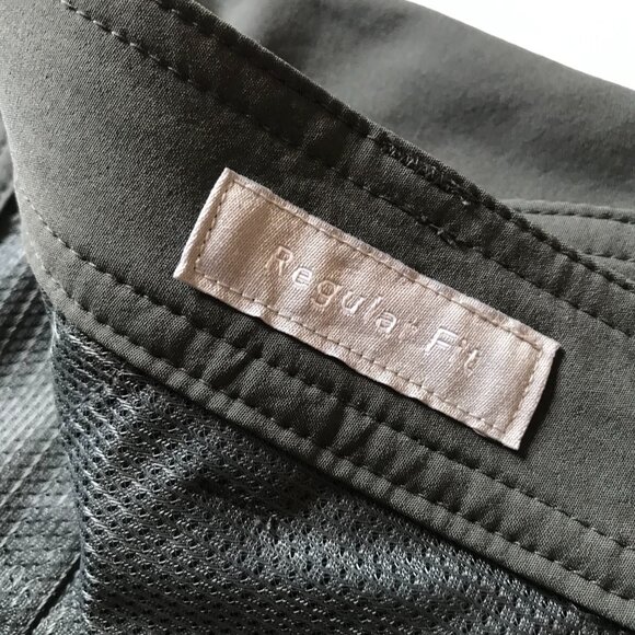 Columbia Washed Out Flat Front Hybrid Shorts Mens 38 Gray 10" Inseam Polyester - Picture 8 of 12